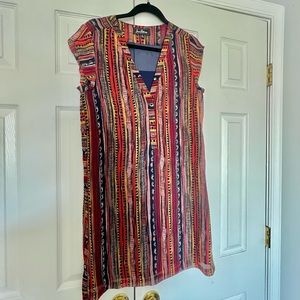 Colorful T-Shirt Style Dress Size:M